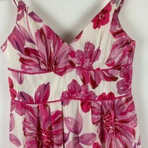 Guess Size 3 Juniors Spaghetti Strap Dress Pink Floral Fit Flare